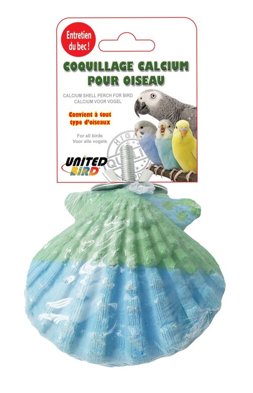 United Bird - Coquillage en Calcium à Suspendre pour Oiseaux Image numéro 1 United Bird - Coquillage en Calcium à Suspendre pour Oiseaux Image numéro 1