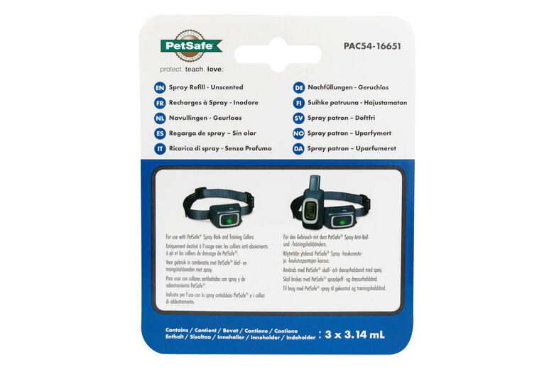 PetSafe - Recharge Spray sans Odeur pour Collier Anti-Aboiement Image numéro 1 PetSafe - Recharge Spray sans Odeur pour Collier Anti-Aboiement Image numéro 1