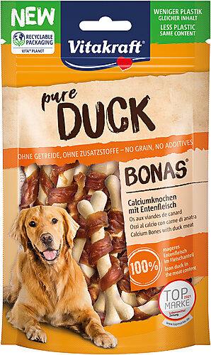 Vitakraft - Friandises Os Pure Duck au Canard pour Chiens - 80g Image num&eacute;ro 1