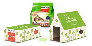Cat's Best - Maison Chat + Litère Cat's Best Original - 10L