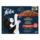 FELIX - Sachets Fraîcheur Délices Tranchés en Gelée Sélection Campagne pour chats adultes - 12x80g image number null