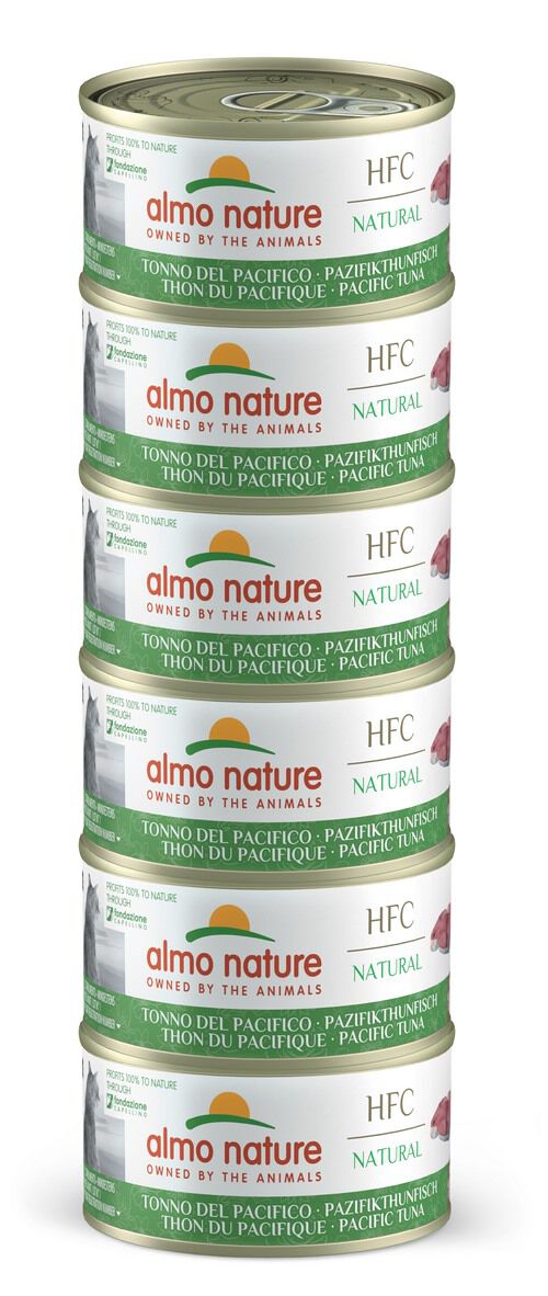 Almo Nature - Bo&icirc;te HFC Natural Thon du Pacifique pour Chats - 6x70g Image num&eacute;ro 1