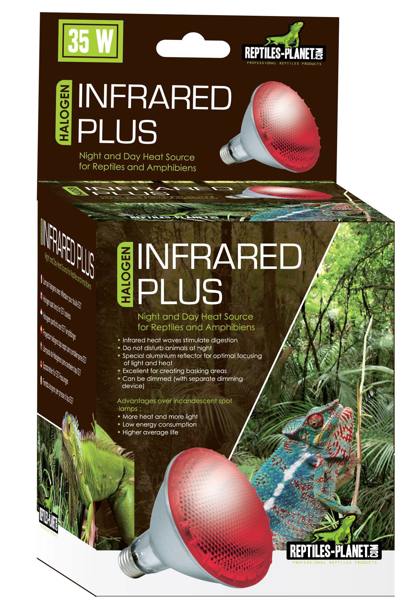 Reptiles Planet - Ampoule Chauffante Infrarouge Infrared Plus Halogen - 35W Image num&eacute;ro 1