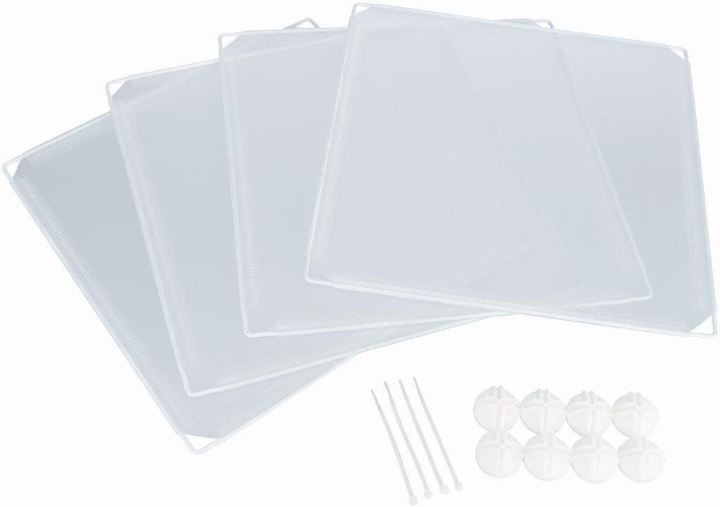 Trixie - 4 El&eacute;ments d'Extension en Plastique Blanc pour Lapins - 35x35cm Image num&eacute;ro 1