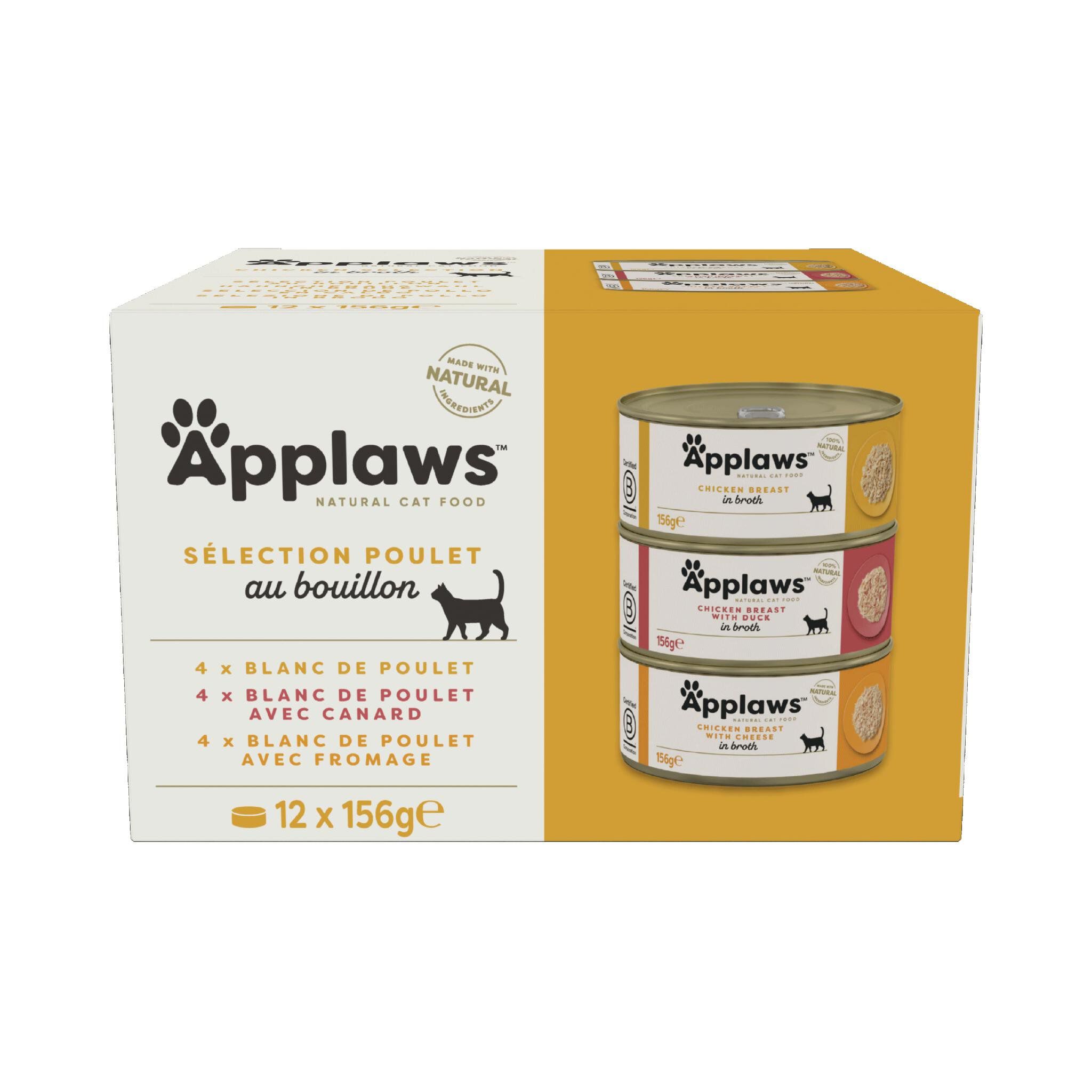 Applaws - Boites Multipack S&eacute;lection Poulet au Bouillon - 12x156g Image num&eacute;ro 1