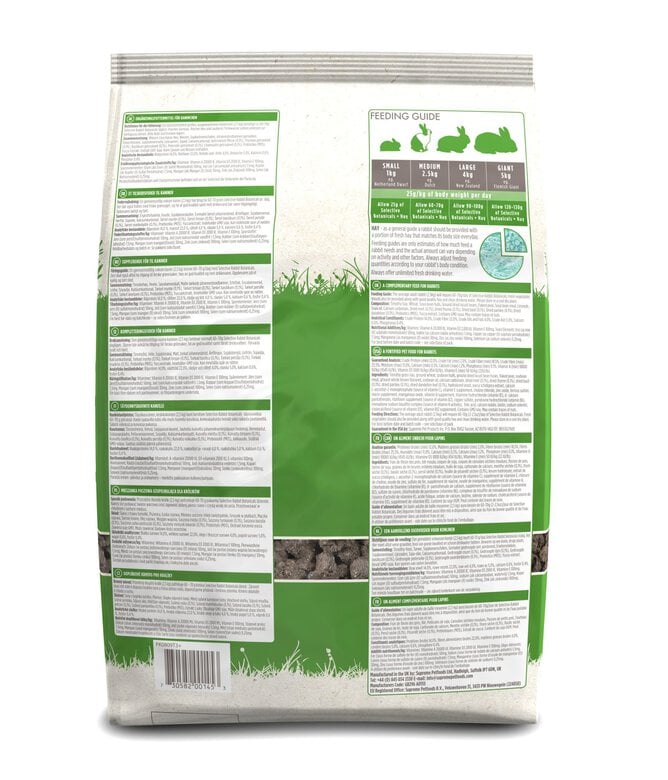 Selective Naturals - Aliment En Granulés Botanicals Lapins - 1,5kg Image numéro 2 Selective Naturals - Aliment En Granulés Botanicals Lapins - 1,5kg Image numéro 2