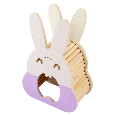 Duvoplus - Maison de Jeux en Bois Lapin - 16,5x8,5x24cm