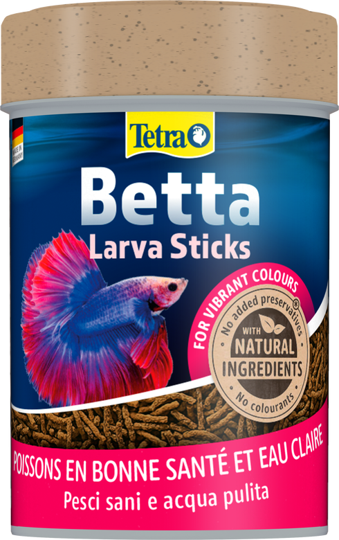 Tetra - Aliment Complet Betta Larva Sticks pour Betta Splendens - 85ml Image numéro 1 Tetra - Aliment Complet Betta Larva Sticks pour Betta Splendens - 85ml Image numéro 1