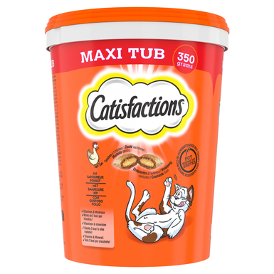 Catisfactions - Friandises Maxi Tub au Poulet pour Chats - 350g