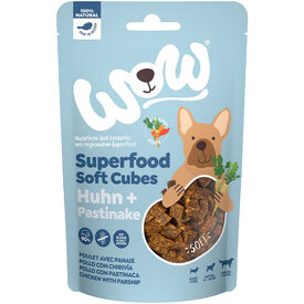 Wow - Friandises Cubes Superfood Poulet aux Panais pour Chiens - 150g