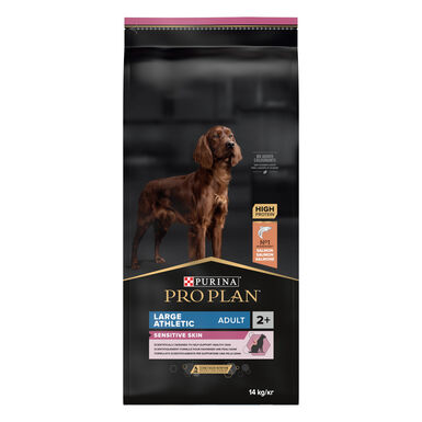 Pro Plan - Croquettes OPTIDERMA Large Athletic Sensitive Skin Saumon pour Chien - 14Kg