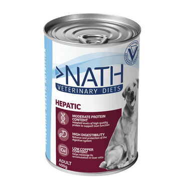 Nath Veterinary Diet - Aliment humide Hepatic pour Chien - 400G