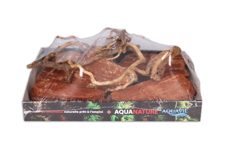 Aquavie - Décoration Vigne et Pierre Orangé pour Aquarium Image numéro 2 Aquavie - Décoration Vigne et Pierre Orangé pour Aquarium Image numéro 2