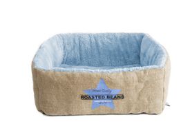 Ferribiella - Panier CUBOTTO Bleu pour Chats - 40x40x15cm