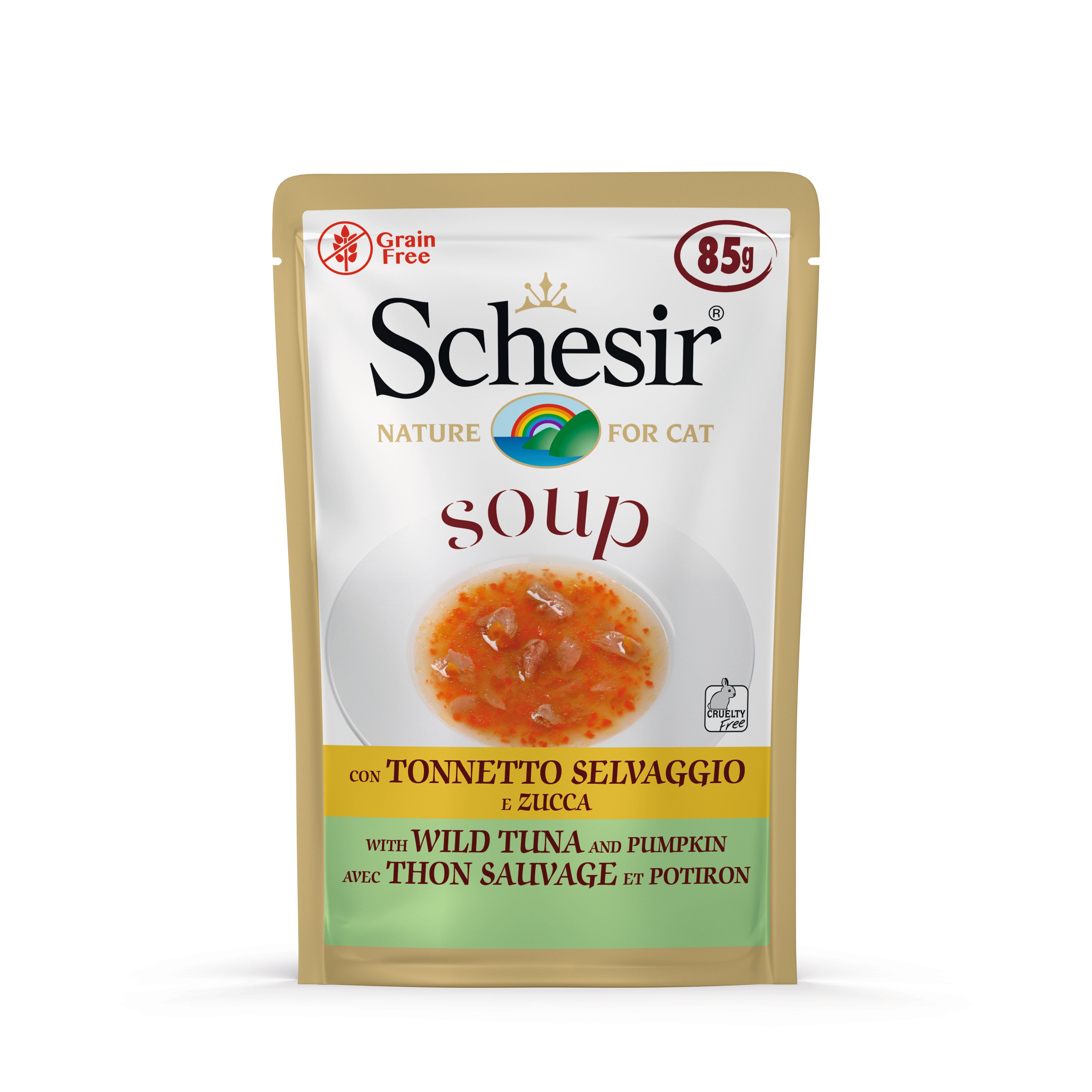Schesir - Soupe au Thon Sauvage et Citrouille pour Chat - 85g Image num&eacute;ro 3