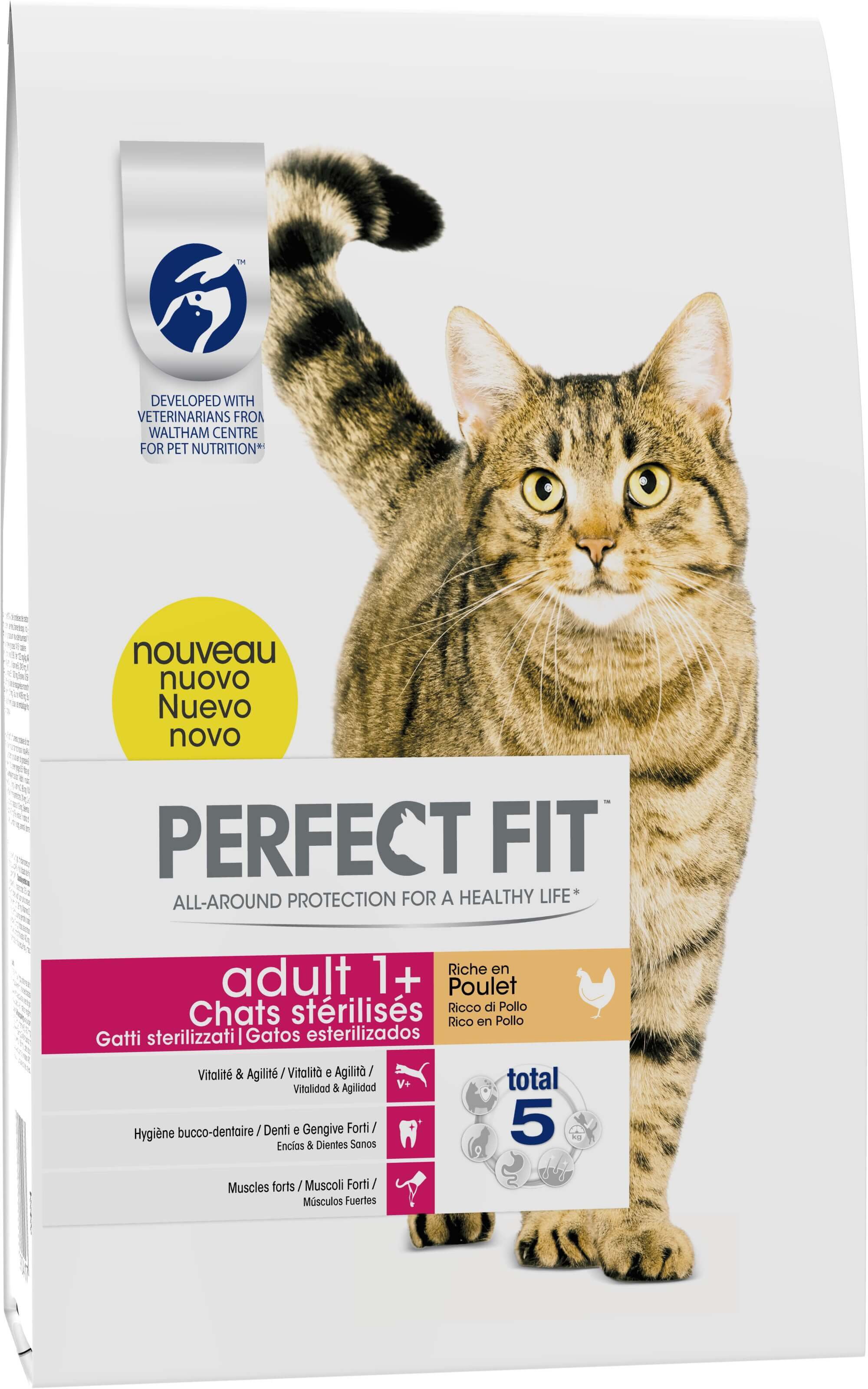 Perfect Fit - Croquettes Adult 1+ au Poulet pour Chat St&eacute;rilis&eacute; - 2,8Kg Image num&eacute;ro 1
