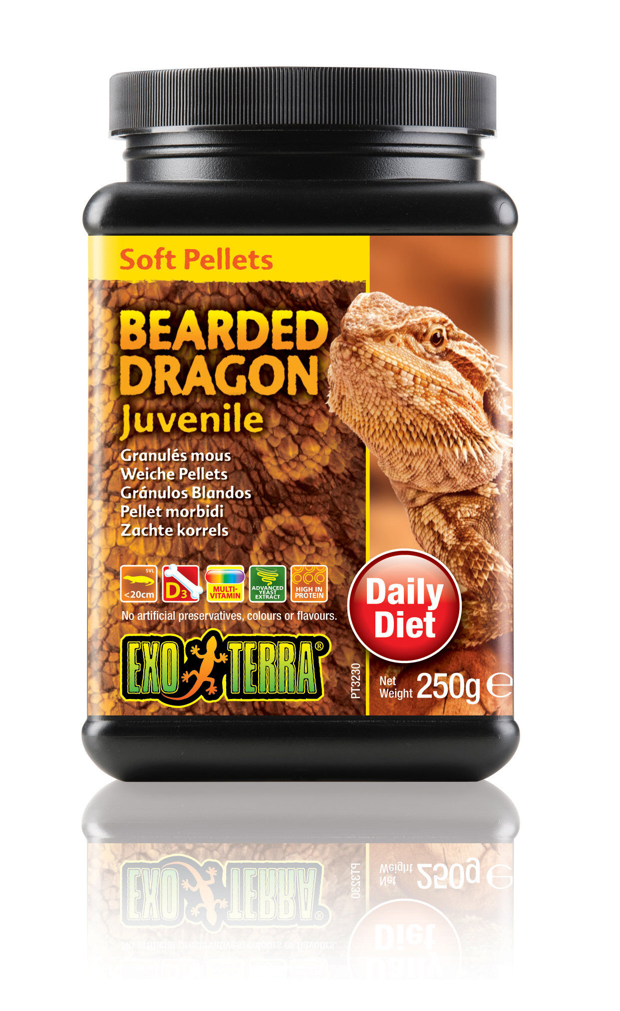 Exo Terra - Aliment en Granul&eacute;s pour Pogona Juvenile - 250g Image num&eacute;ro 1