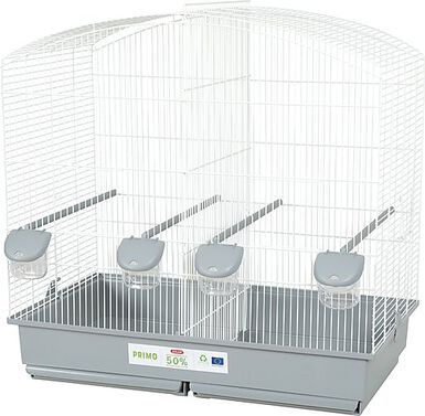 Zolux - Cage Primo Cati Family Blanc et Gris pour Oiseaux - 70cm