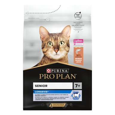 Pro Plan - Croquettes ORIGINAL Senior 7+ Saumon pour Chat - 3Kg