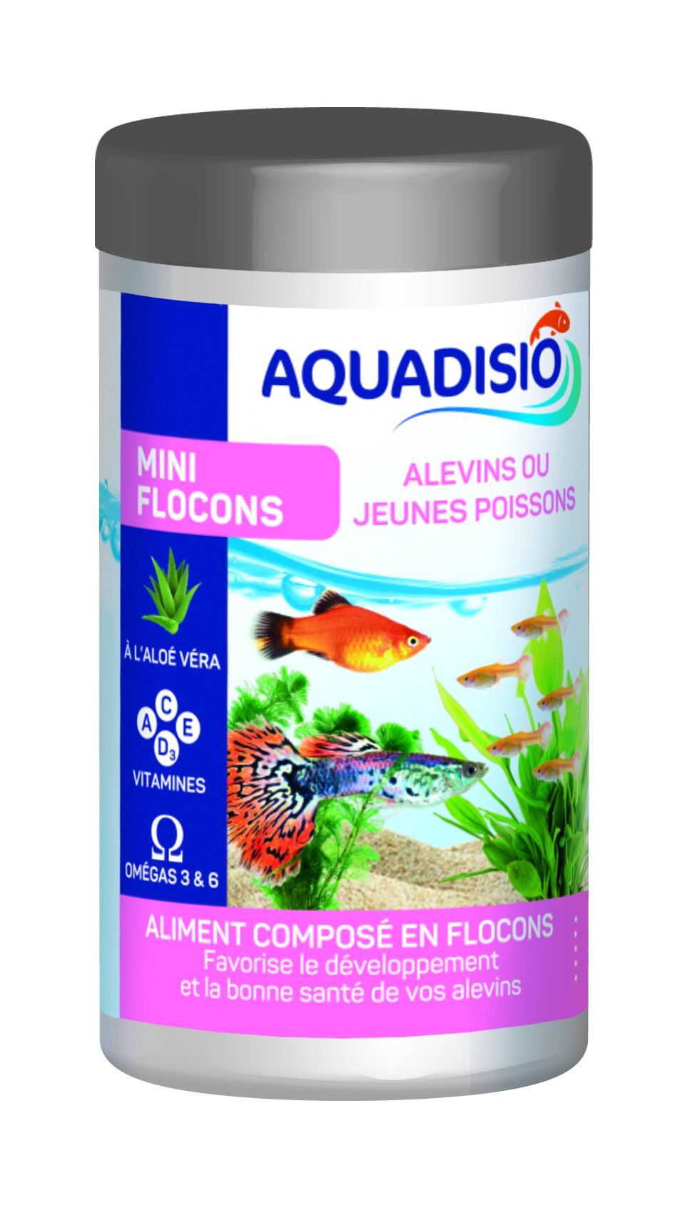 Aquadisio - Aliments Mini Flocons pour Alevins - 50ml Image num&eacute;ro 1