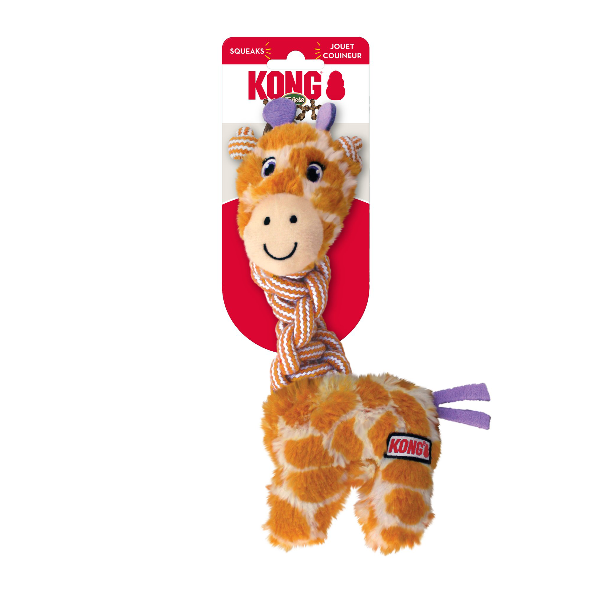 KONG - Jouet Knots Twists Girafe pour Chiens - S/M Image num&eacute;ro 1