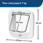 Petsafe - Chatière 4 Positions Luxe pour Chats - Blanc image number null