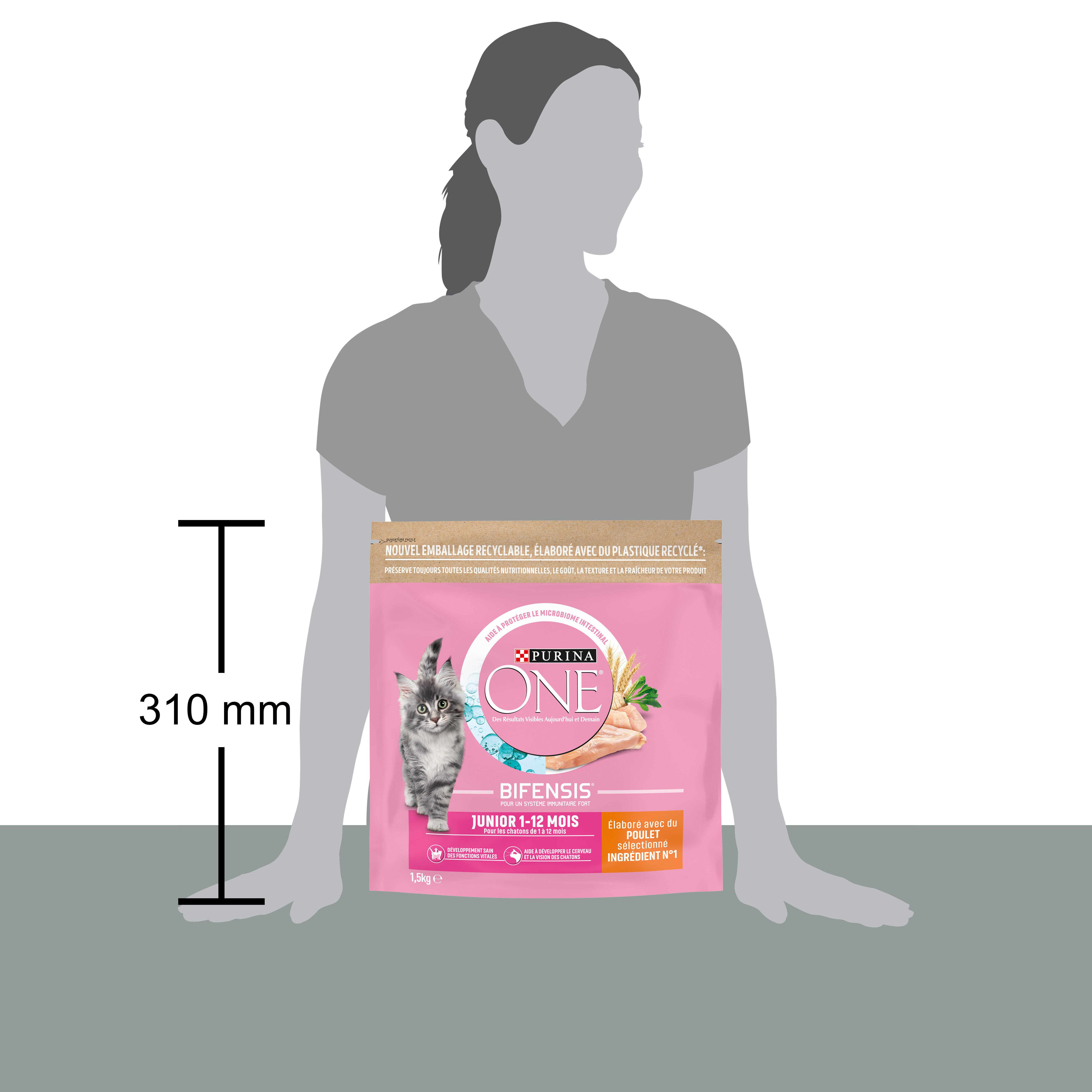 Purina One - Croquettes au Poulet et C&eacute;r&eacute;ales pour Chaton - 1,5Kg Image num&eacute;ro 4