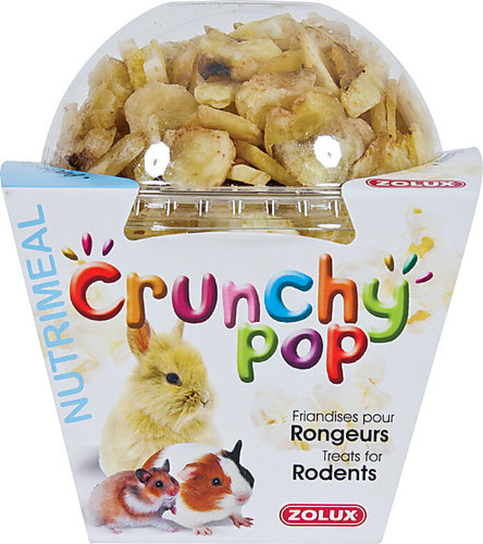 Zolux - Friandises Crunchy Pop à la Banane pour Rongeurs - 63g image number null