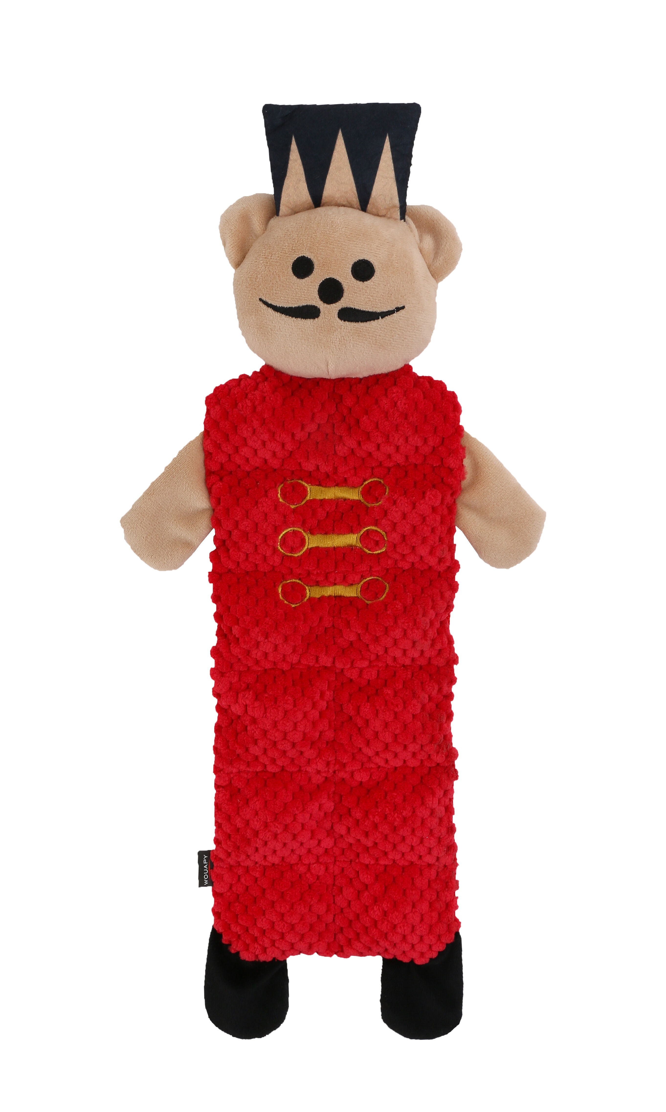 Wouapy - Jouet Ours Casse Noisette Peluche Plate pour Chiens Image num&eacute;ro 1