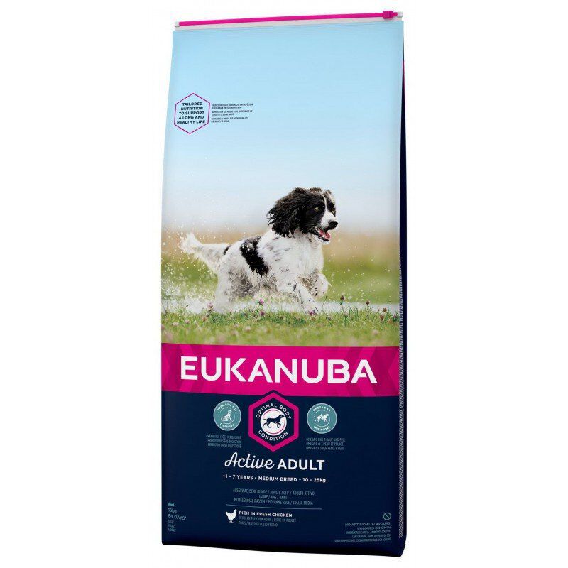 Eukanuba - Croquettes Chien Adulte pour Moyenne Race au Poulet Image num&eacute;ro 1