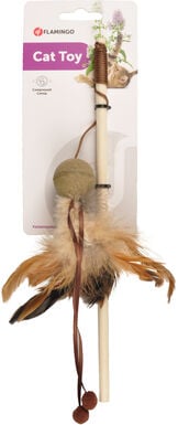 Flamingo - Jouet Penken Canne à pêche avec Balle pour Chats - 27cm