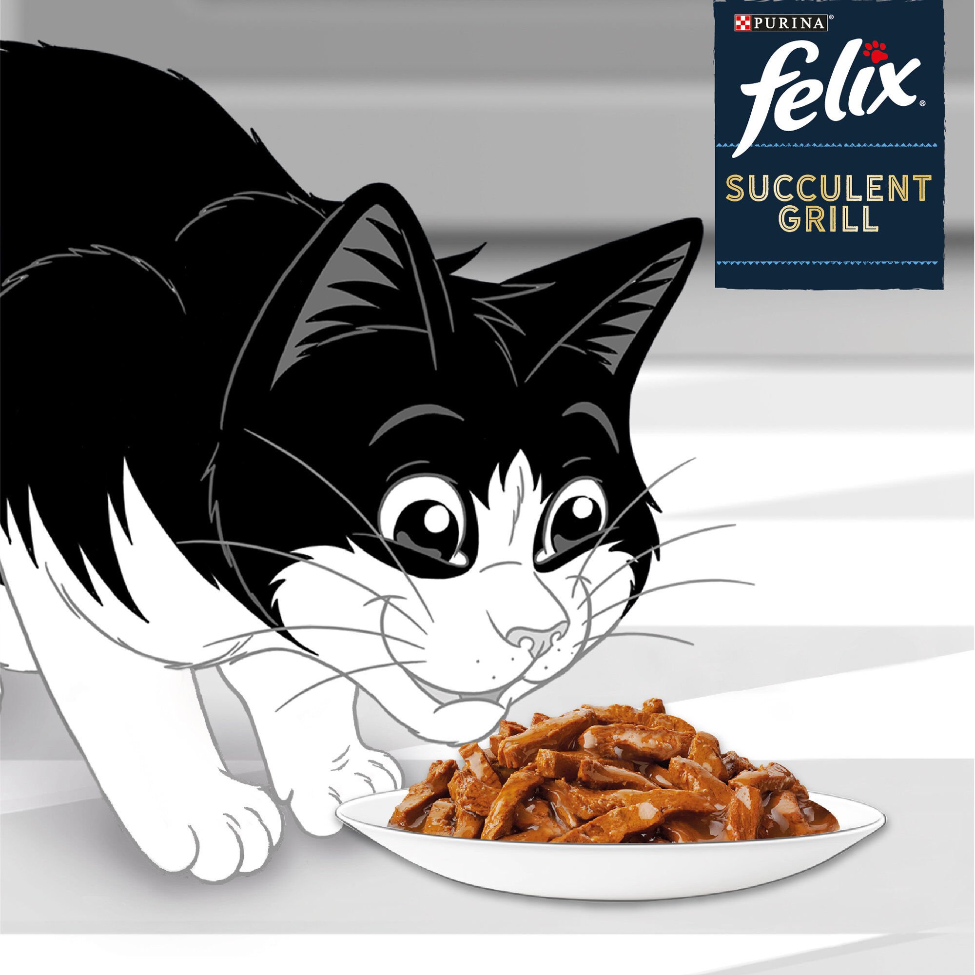 FELIX - Pochons Succulent Grill Selection de Poissons en Sauce pour chats adultes - 12X80g Image num&eacute;ro 10