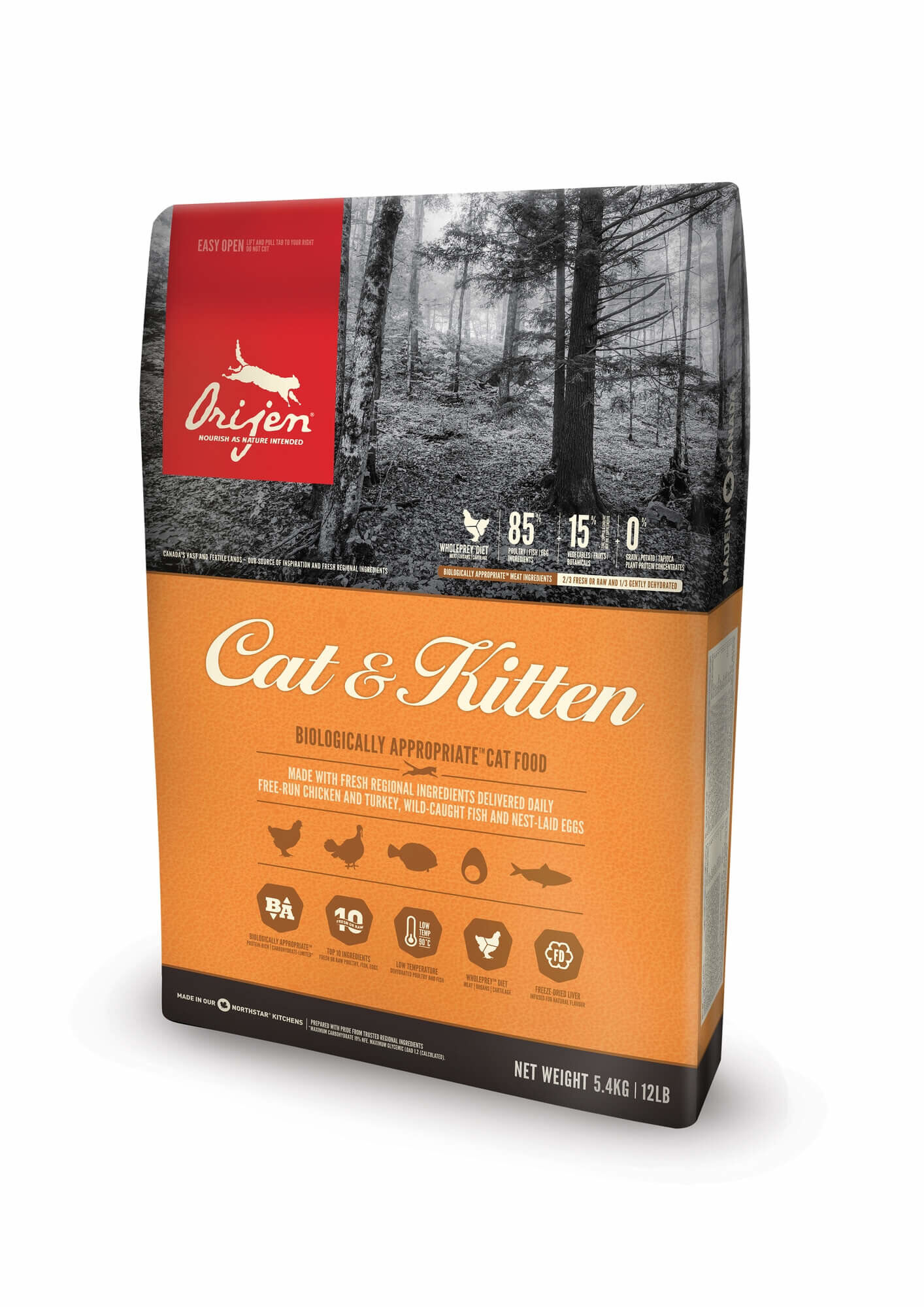 Orijen - Croquettes Cat & Kitten pour Chat - 5,4Kg Image num&eacute;ro 1