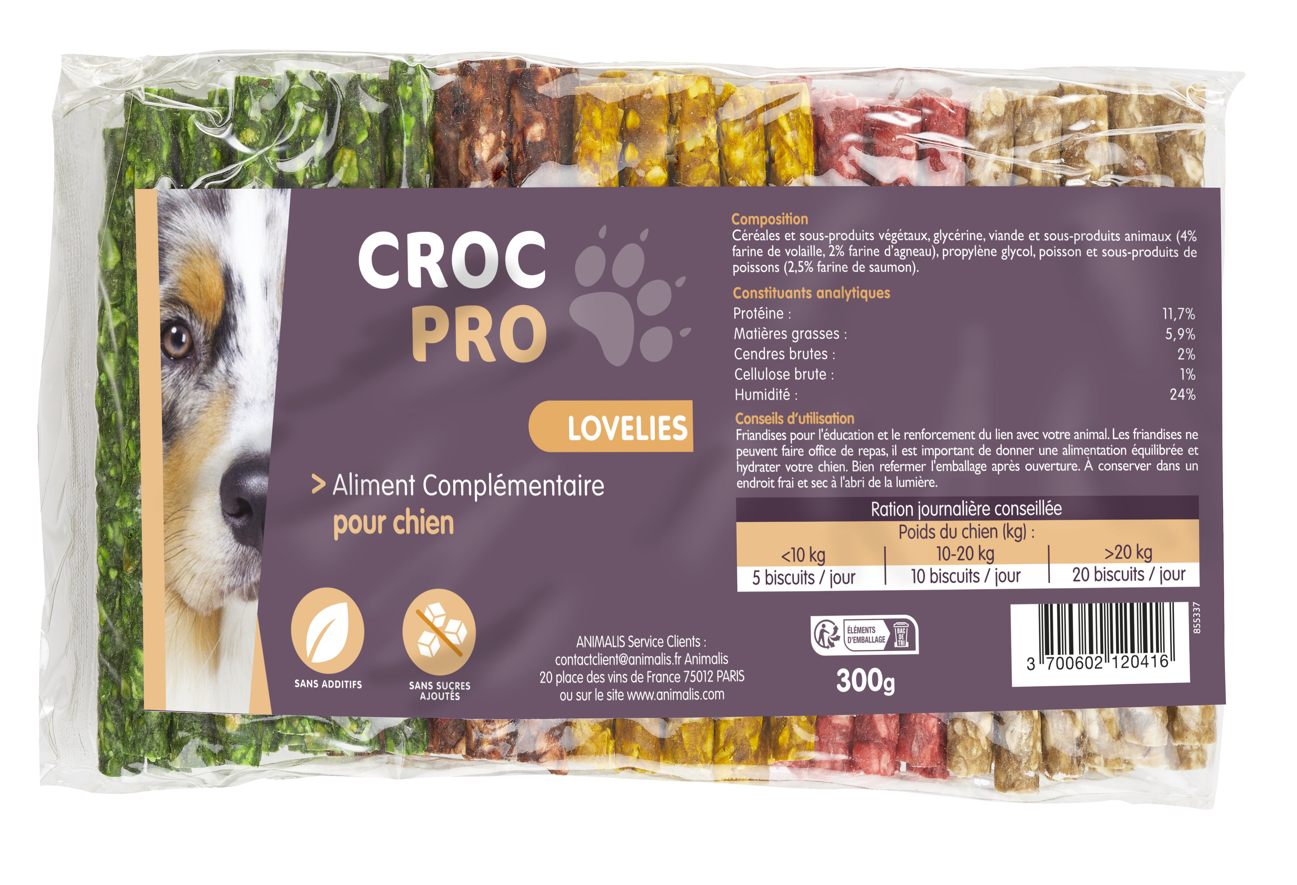 Croc Pro - Cigarettes Mixtes pour Chiens - x100 Image num&eacute;ro 1