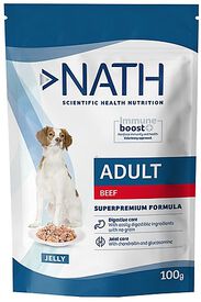 Nath - Pâtée Jelly Immune boost+ Boeuf pour Chiens - 100g