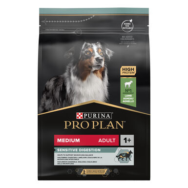 Pro Plan - Croquettes Medium Adult Sensitive Digestion à l'Agneau pour Chien - 3Kg