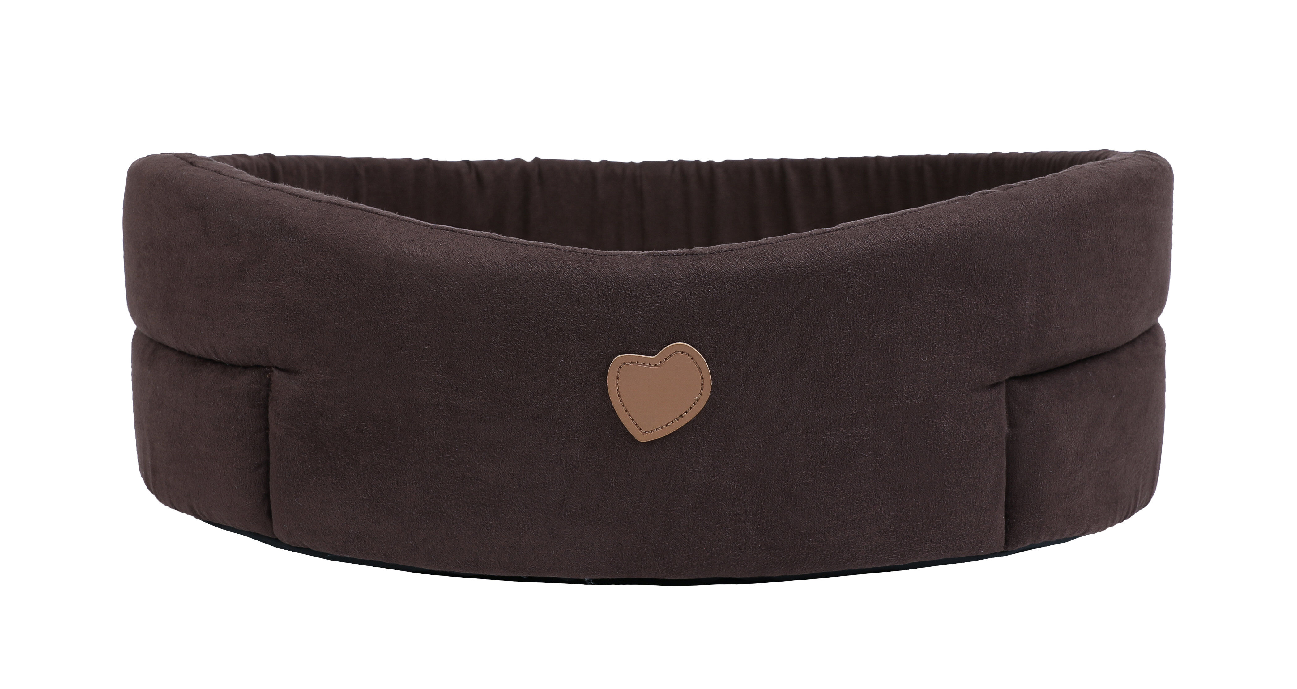 Animalis - Corbeille Tissus Su&eacute;dine Marron et Beige pour Chien - T3 Image num&eacute;ro 2