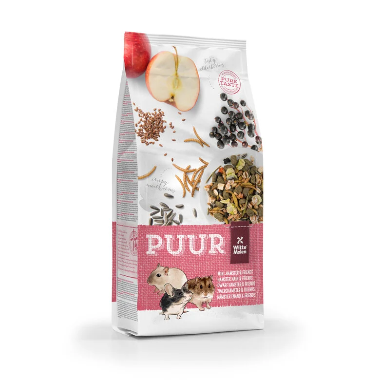 Witte Molen - Aliment Muesli Puur Hamster Nain & Friends - 400g Image numéro 1 Witte Molen - Aliment Muesli Puur Hamster Nain & Friends - 400g Image numéro 1