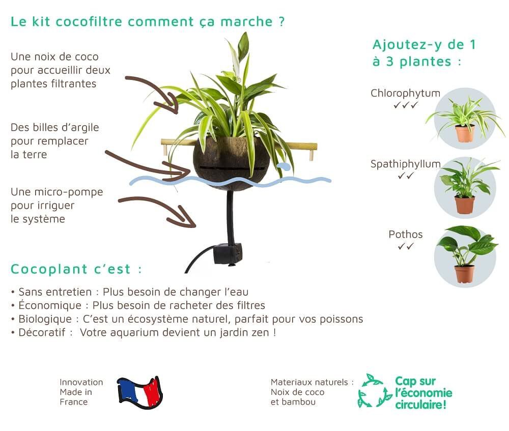 CocoPlant - Filtration Naturelle Coco30 pour Aquarium Image num&eacute;ro 5