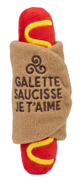 Bark - Jouet Peluche Galette/saucisse pour Chiens - x 1 Image num&eacute;ro 1
