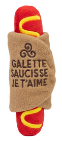 Bark - Jouet Peluche Galette/saucisse pour Chiens - x 1