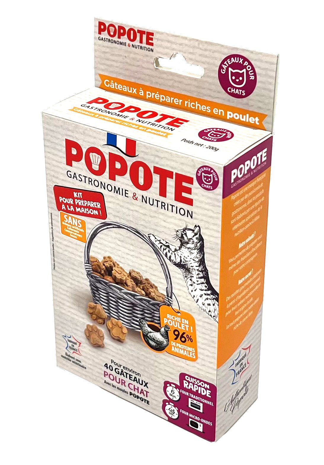 Popote - Kit friandises au Poulet pour Chats - 200g Image num&eacute;ro 1