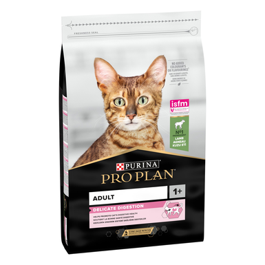 Pro Plan -  Croquettes Adult 1+ DELICATE DIGESTION Agneau pour chats adultes - 10kg -