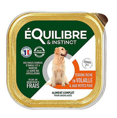 Equilibre & Instinct - Pâtée à la Volaille pour Chien Senior - 300g