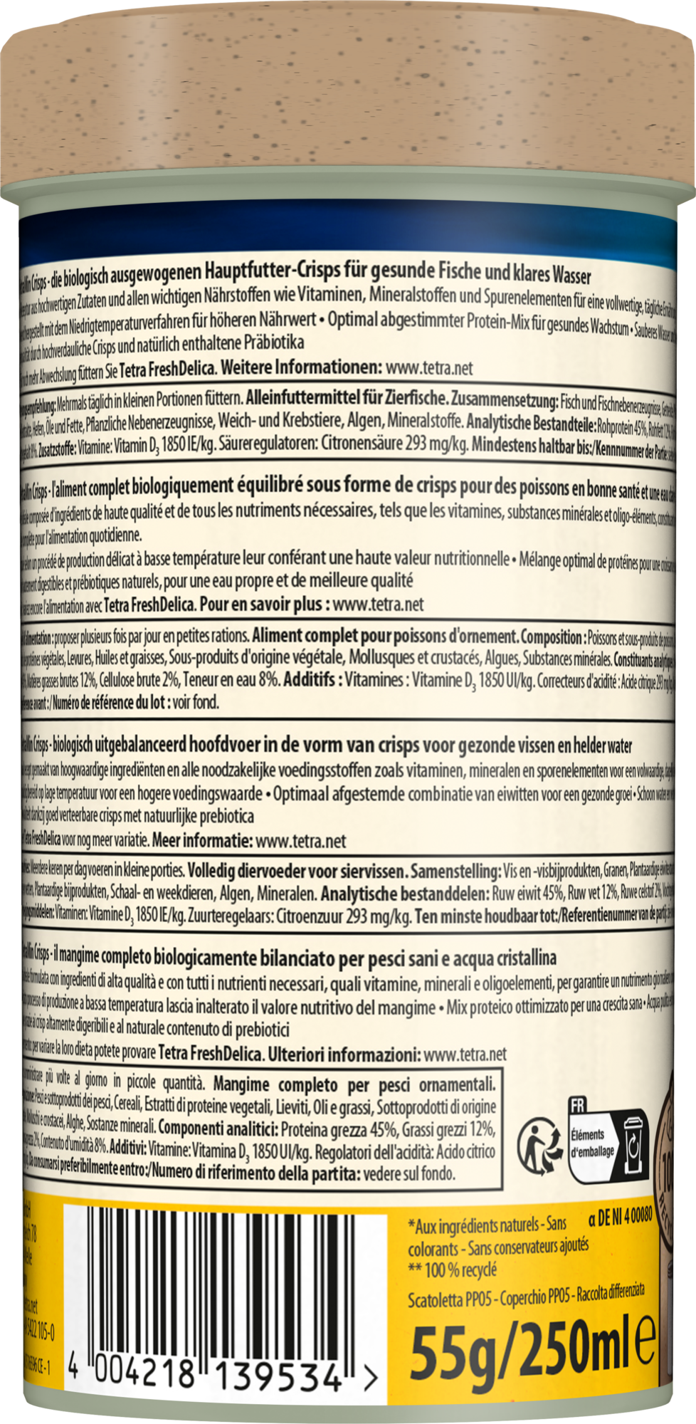 Tetra - Aliment Complet TetraMinPro Crips pour Poissons Tropicaux - 250ml Image num&eacute;ro 3