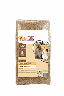 Animalis Nature - Litière Paille Naturelle pour Rongeurs - 8Kg