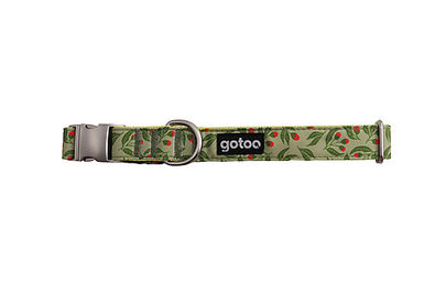 Gotoo - Collier à motif Botanic Vert pour chien