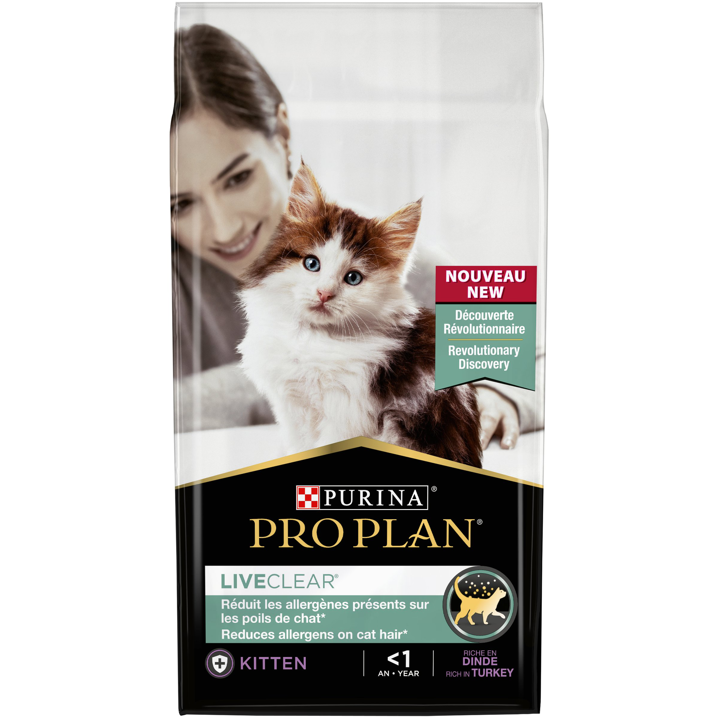 Pro Plan - Croquettes LiveClear Kitten St&eacute;rilis&eacute; Dinde pour Chaton - 1,4Kg Image num&eacute;ro 2