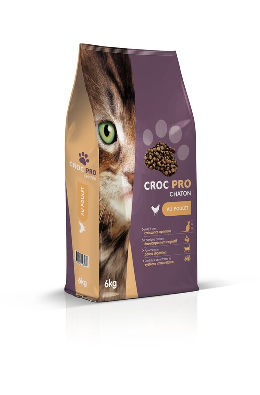 Croc Pro - Croquettes Poulet pour Chatons - 6kg Image numéro 1 Croc Pro - Croquettes Poulet pour Chatons - 6kg Image numéro 1