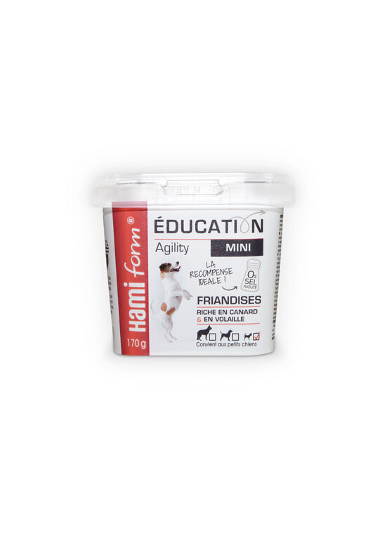 Hamiform - Friandises Education Mini Canard et Volaille - 170g Image numéro 1 Hamiform - Friandises Education Mini Canard et Volaille - 170g Image numéro 1